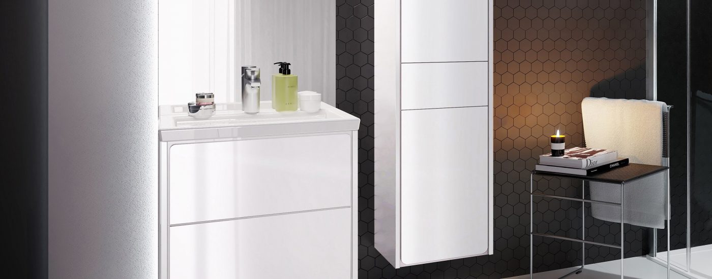 Nowy pomysł na “Wash point” Roca  - sprawdź szafki łazienkowe Ronda