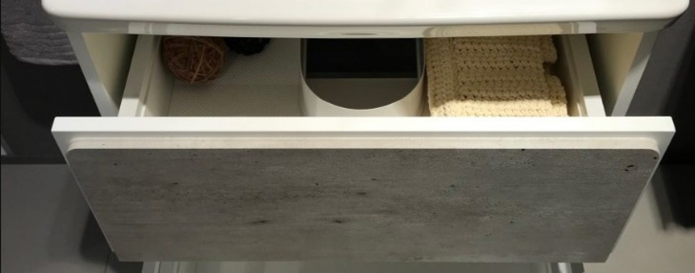 Nowy pomysł na “Wash point” Roca  - sprawdź szafki łazienkowe Ronda